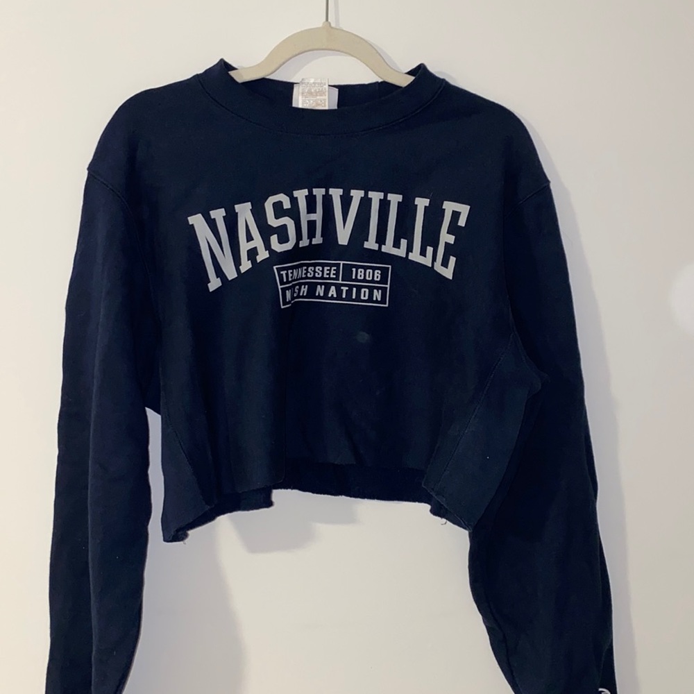 NASH Collection Champion Crop Sweatshirt